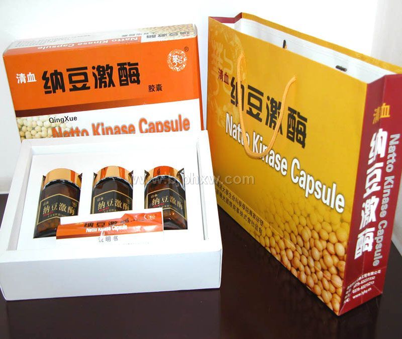 清血纳豆激酶胶囊(溶栓降脂)礼盒装——华夏外用产品招商网