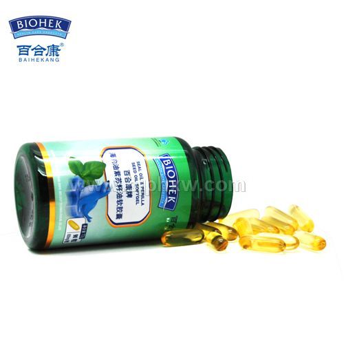 百合康牌海豹油紫苏籽油软胶囊贴牌OEM 降血脂——华夏外用产品招商网