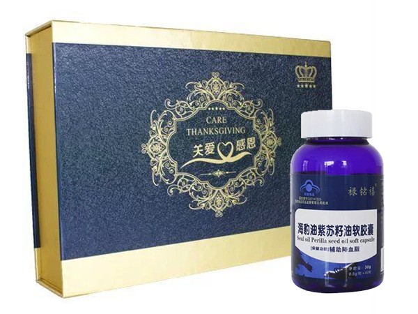 海豹紫苏籽油软胶囊会销礼盒  禄铭禧——华夏外用产品招商网