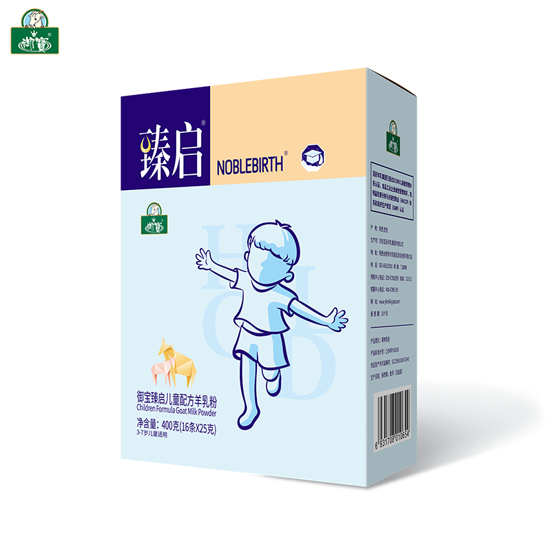 御宝臻启儿童学生成长高钙锌配方山羊奶粉4段小袋盒装3-7岁——华夏外用产品招商网
