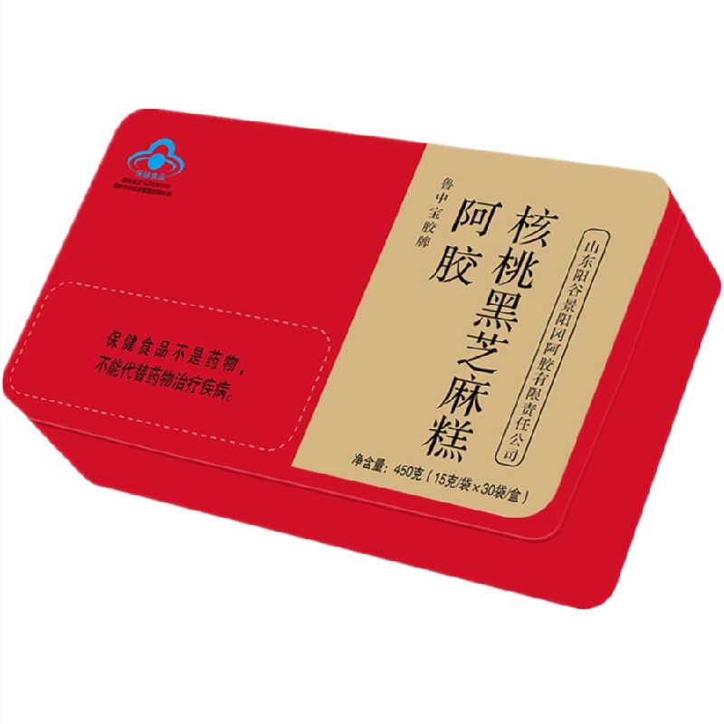 鲁中宝胶阿胶糕阿胶块铁盒即食OEM气血滋补糕——华夏外用产品招商网